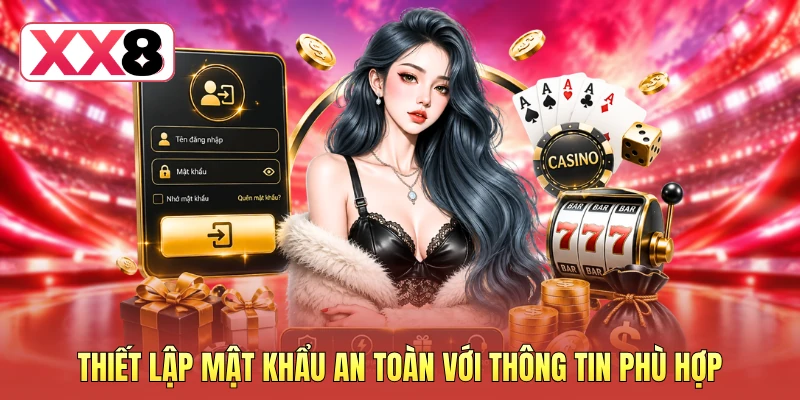 Thiết lập mật khẩu an toàn với thông tin phù hợp